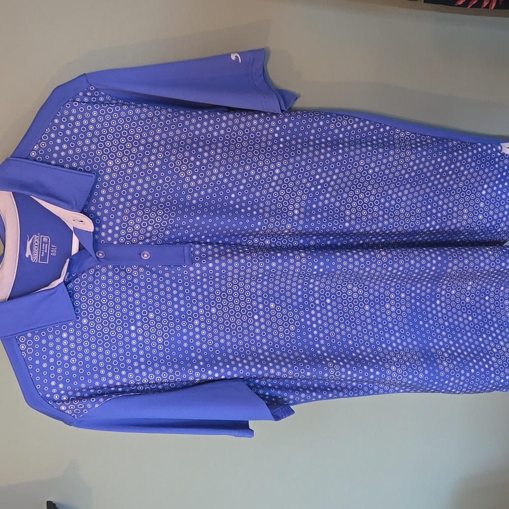 Men's Slazenger golf polo medium blue NWT